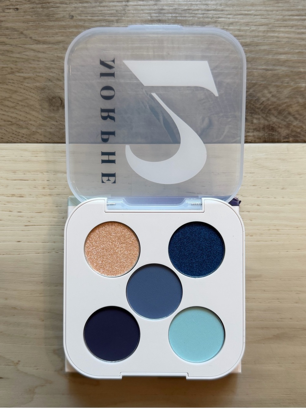 Morphe Blue & Champagne Shimmer Five-Pan Eyeshadow Palette